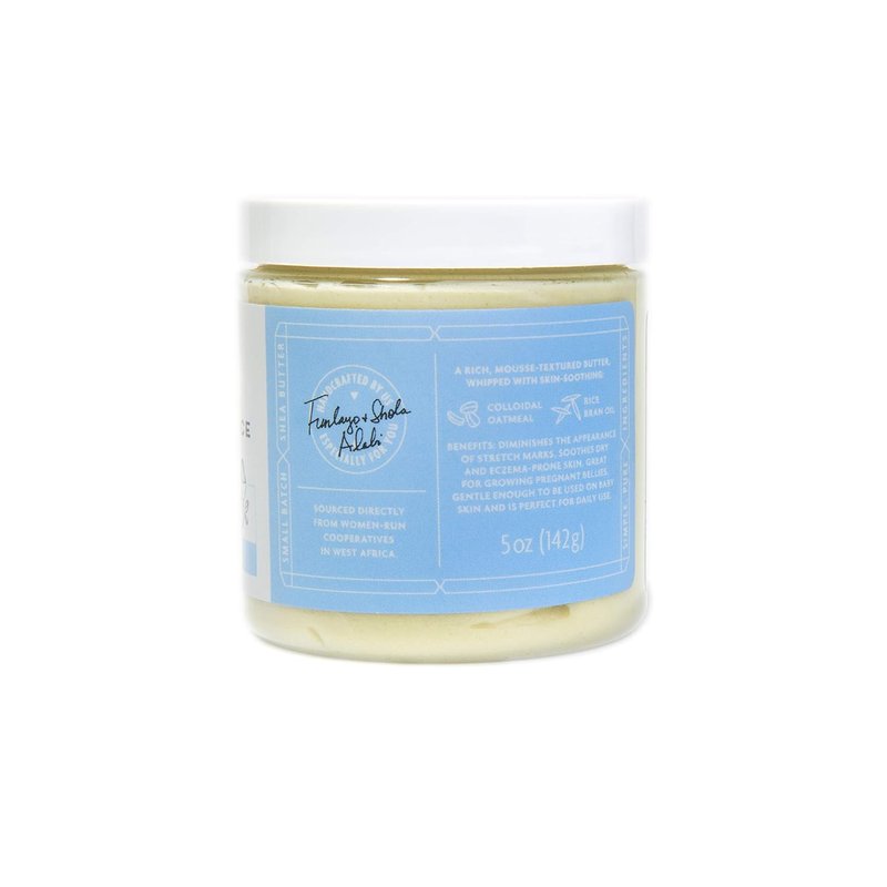 Whipped Shea Butter with Colloidal Oatmeal - Moisturizing Body Butter for Soothing Skin | Unscented (5 oz)