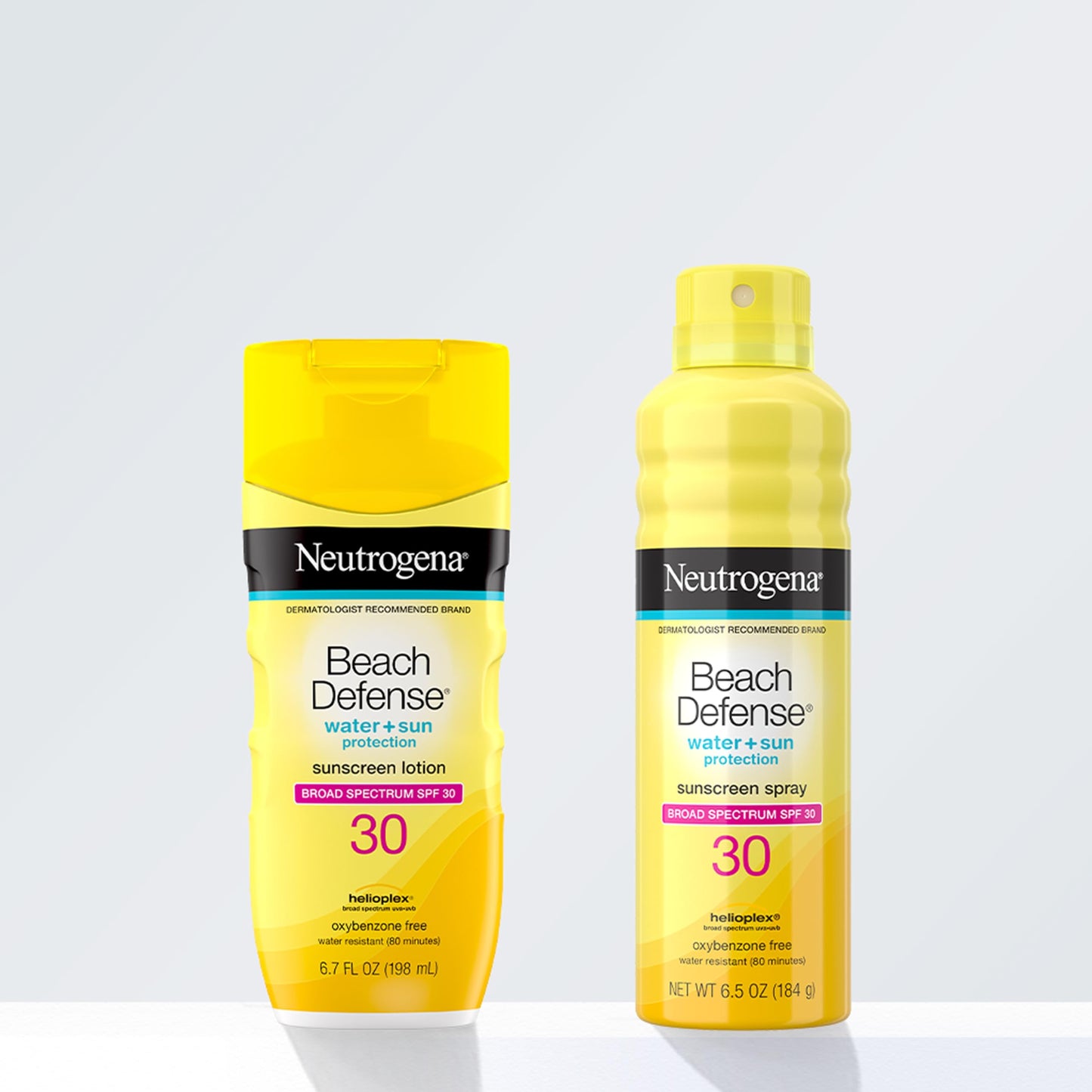 Neutrogena Beach Defense SPF 30 Sunscreen Spray, Broad Spectrum, Lightweight & Fast Absorbing, Oxybenzone & Octinoxate Free, Hawaii Act 104 Compliant Face & Body Sunscreen, 6.5 oz