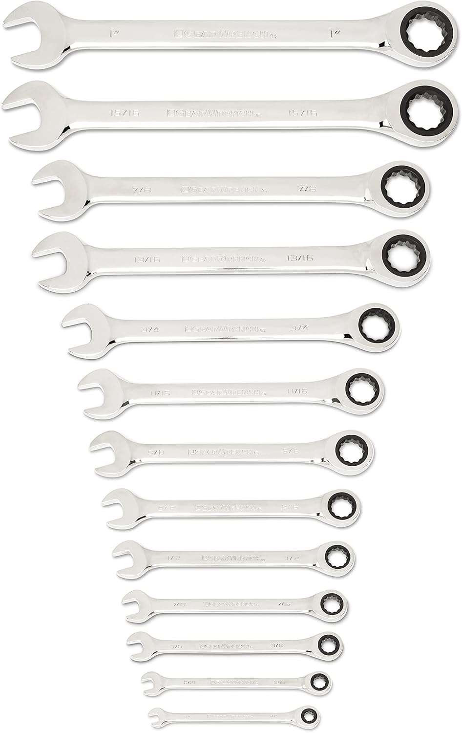 Combination Ratcheting Wrench Set - 25-Piece SAE & Metric Tool Kit for Mechanics