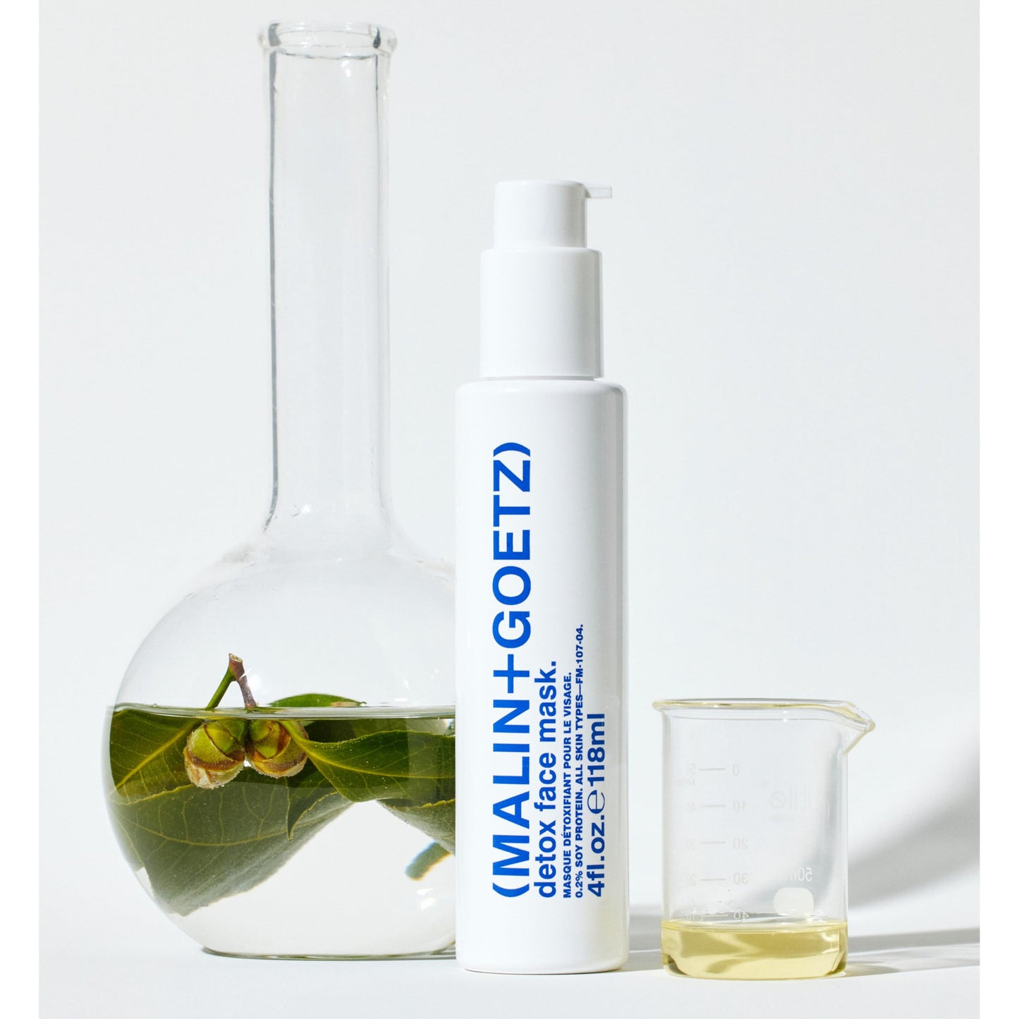 MALIN+GOETZ Detox Face Mask | 5-Minute Oxygenating Gel | Camellia Leaf, Vitamins C & E, Soy & Squalane | Purifies, Brightens, Hydrates | Vegetarian, Cruelty-Free | Allure Beauty Award Winner (4 Fl Oz)