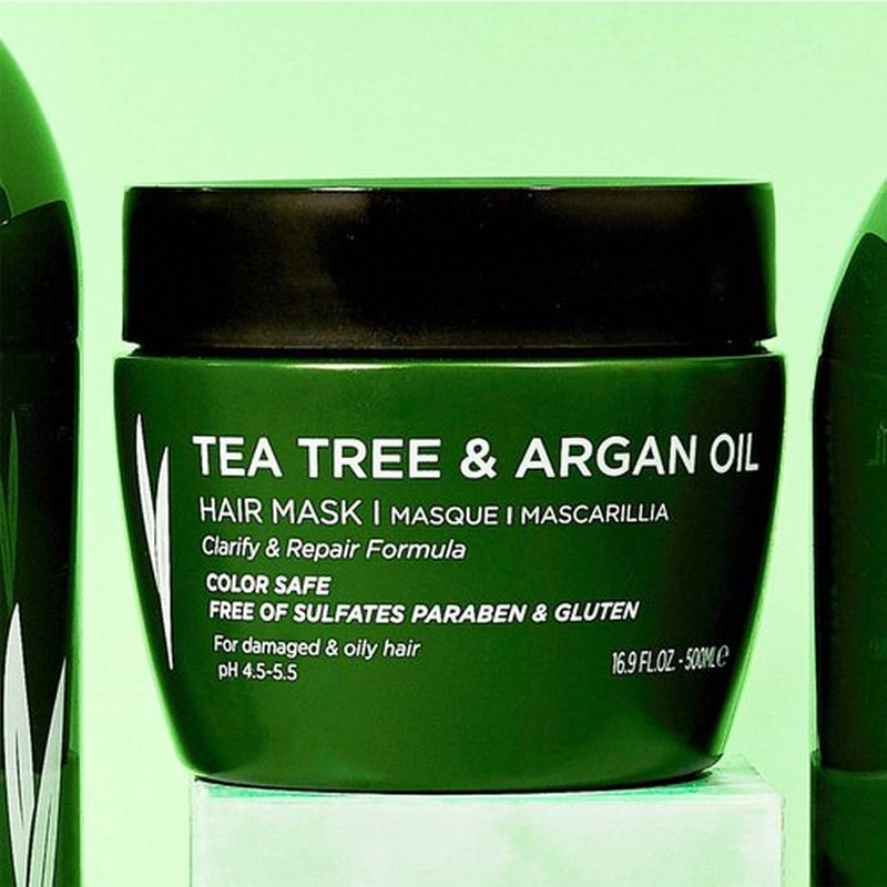 Luseta Tea Tree Oil Hair Mask 16.9 oz Hydrating & Moisturizing Treatment Soothing for Itchy Scalps and Dandruff