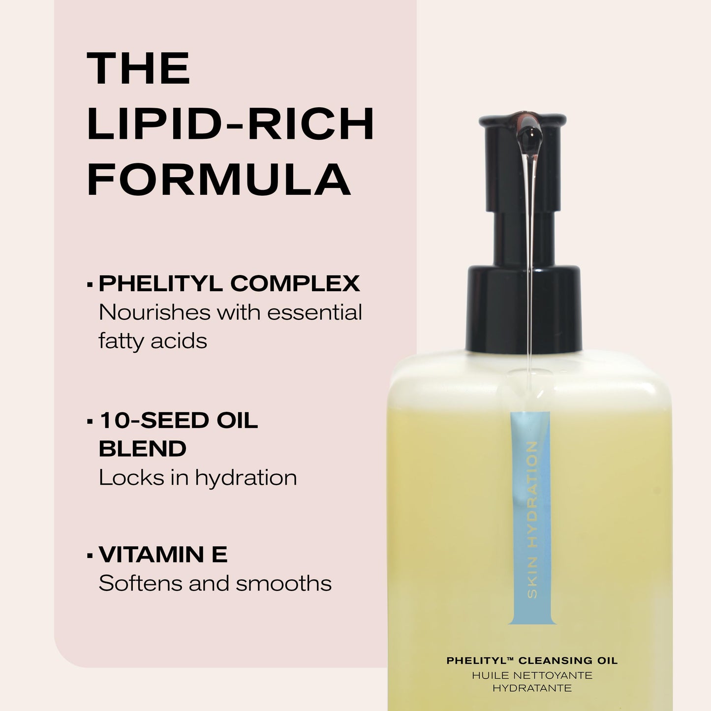 Erno Laszlo Phelityl Cleansing Oil, Hydrating Makeup Remover, Gentle Oil Facial Cleanser for Dry Skin, Double Cleanse, 6.4 Oz