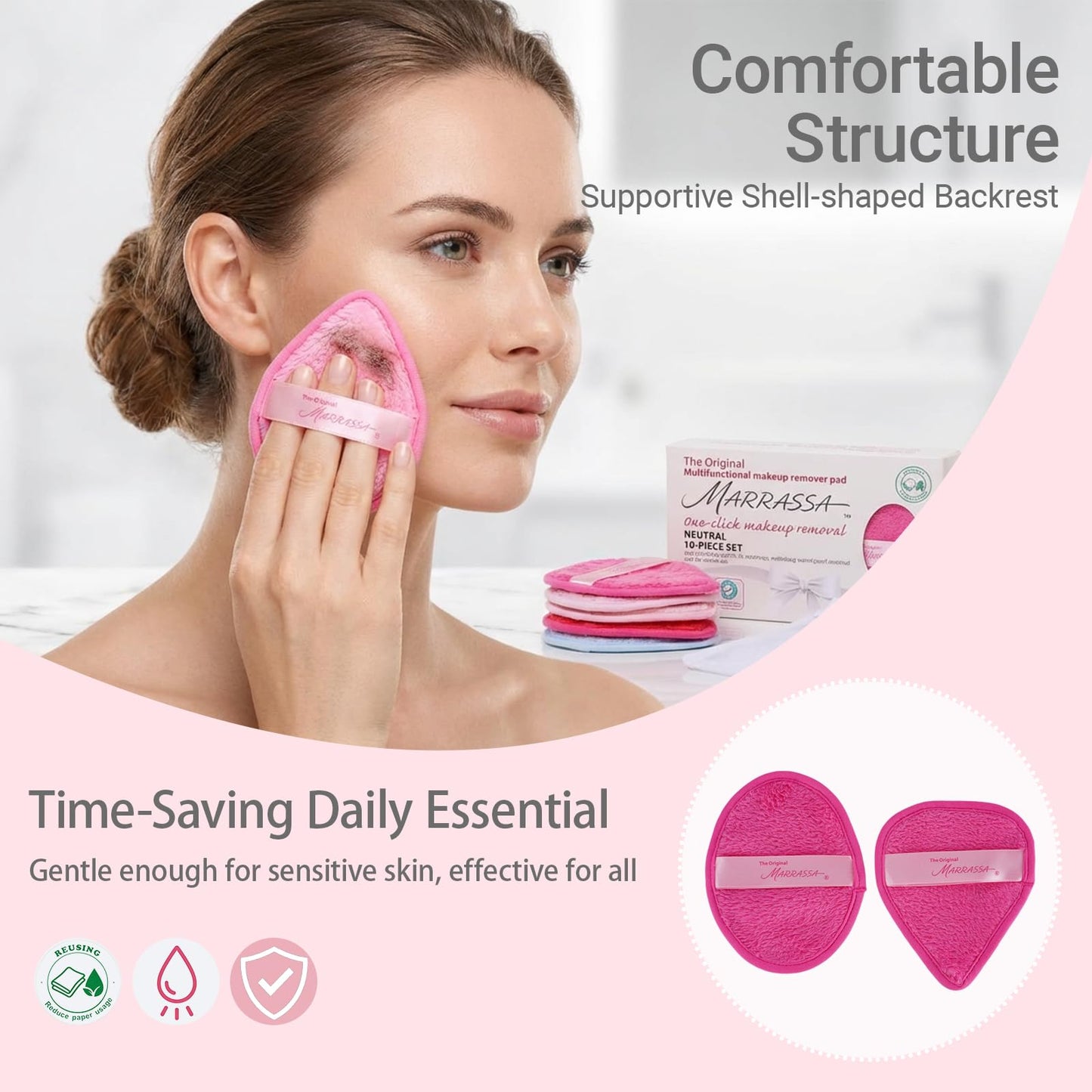 Makeup Remover Cloths Reusable - Ultra Soft Microfiber Face Towels, Water Activated to Remove All Makeup Including Waterproof, Gentle on Skin, Quick Drying