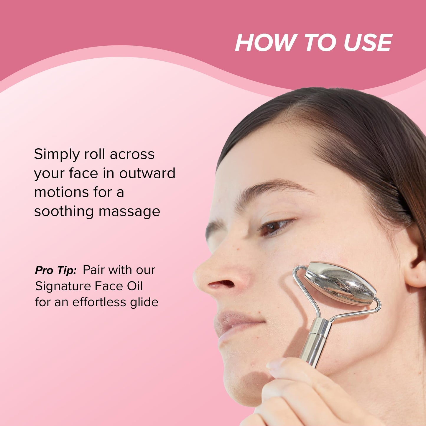 Skin Gym Face Roller for Wrinkles and Lifting - Anti-Aging Face Massager Skin Care Beauty Tool - Boost Radiance, Rejuvenate Skin, Sculpt, Lift and Define, Silver