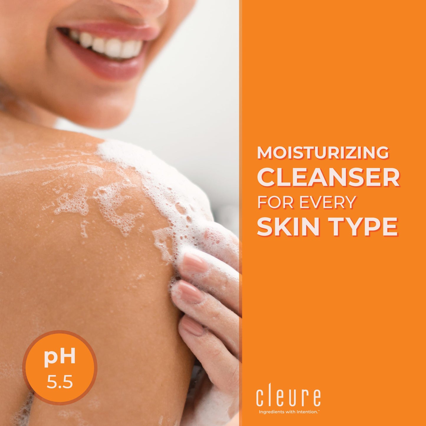 Cleure Face & Body Bar - Gentle Soap Cleanser for Sensitive Skin Infused w/Soothing Oatmeal - Gluten, SLS & Fragrance Free (3 oz, Pack of 1 Bar)