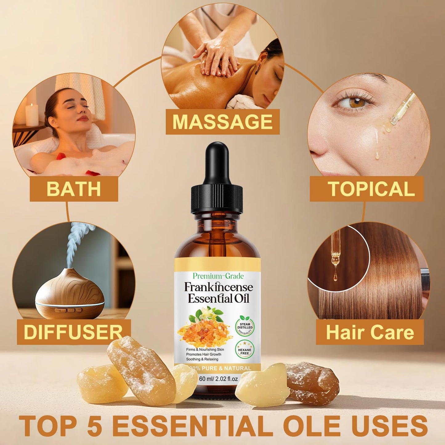 WELOSUER Frankincense Resin Oil for Face