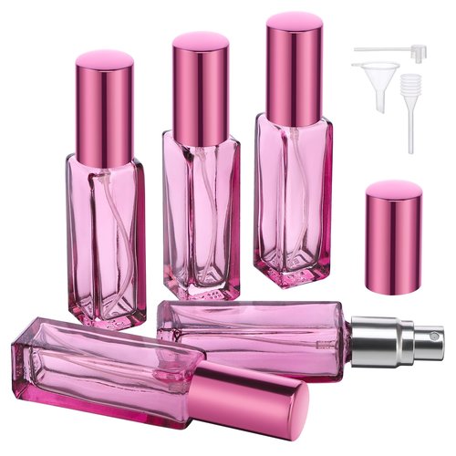 Segbeauty 5pcs Perfume Travel Refillable, 10ML Empty Atomizer Sprayer for Perfume, Mini Portable Glass Spray Bottle Perfume Dispenser for Cosmetic Accessories Supplies Outgoing Travel Essentials