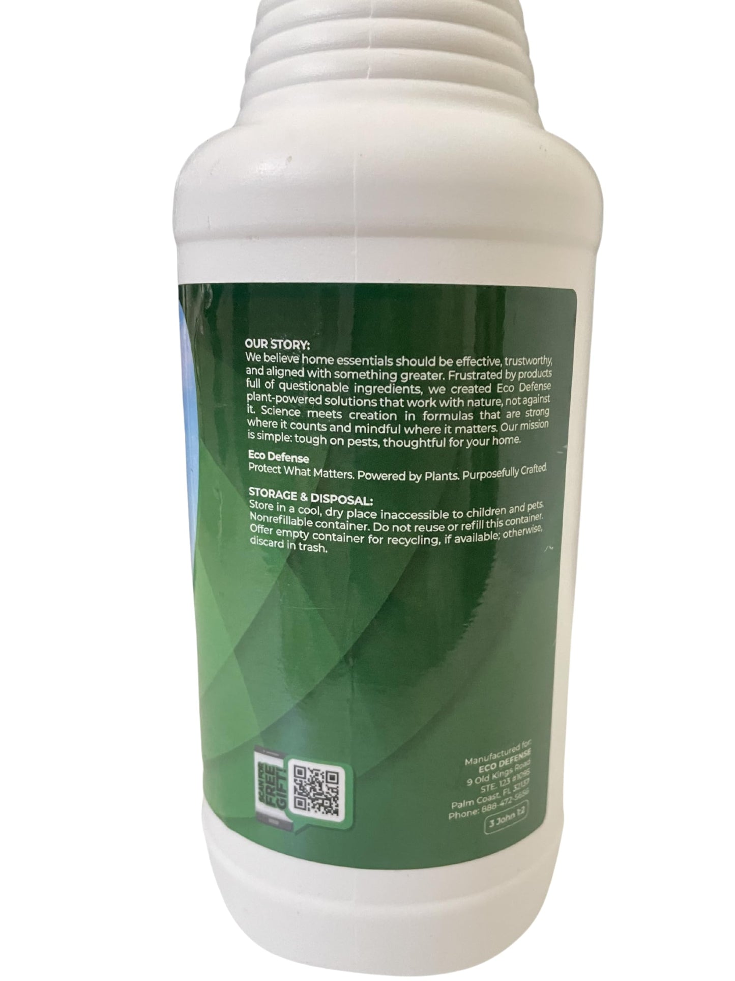 Eco Defense Gnat Spray for Indoor Plants – Fungus Gnat Killer & Houseplant Insect Control – Plant-Based Bug Spray for Houseplants & Indoor Gardening