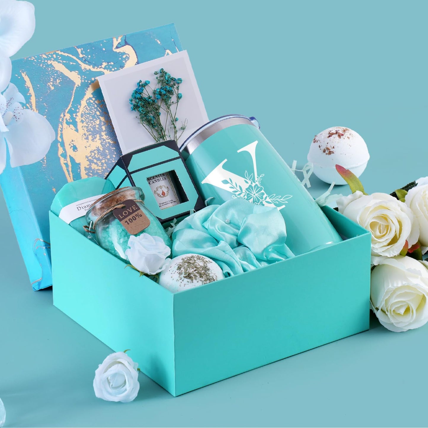 Personalized Women Spa Bath Basket Body Works Set House Warming Hostess Bachelorette Engaged Gifts New Home Pretty Aesthetic Special Spiritual Inspirational Meaningful Unique Initial Present