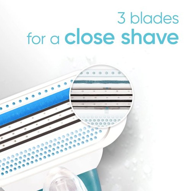 Gillette Venus Smooth Womens Razor, Includes 1 Handle, 2 Razor Blade Refills