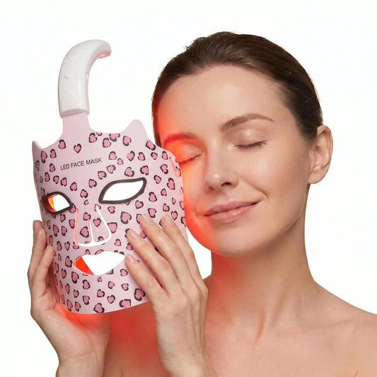 Red Light Face Mask - 240 LEDs Phototherapy for Skin Rejuvenation | 3 Modes for Brightening & Soothing