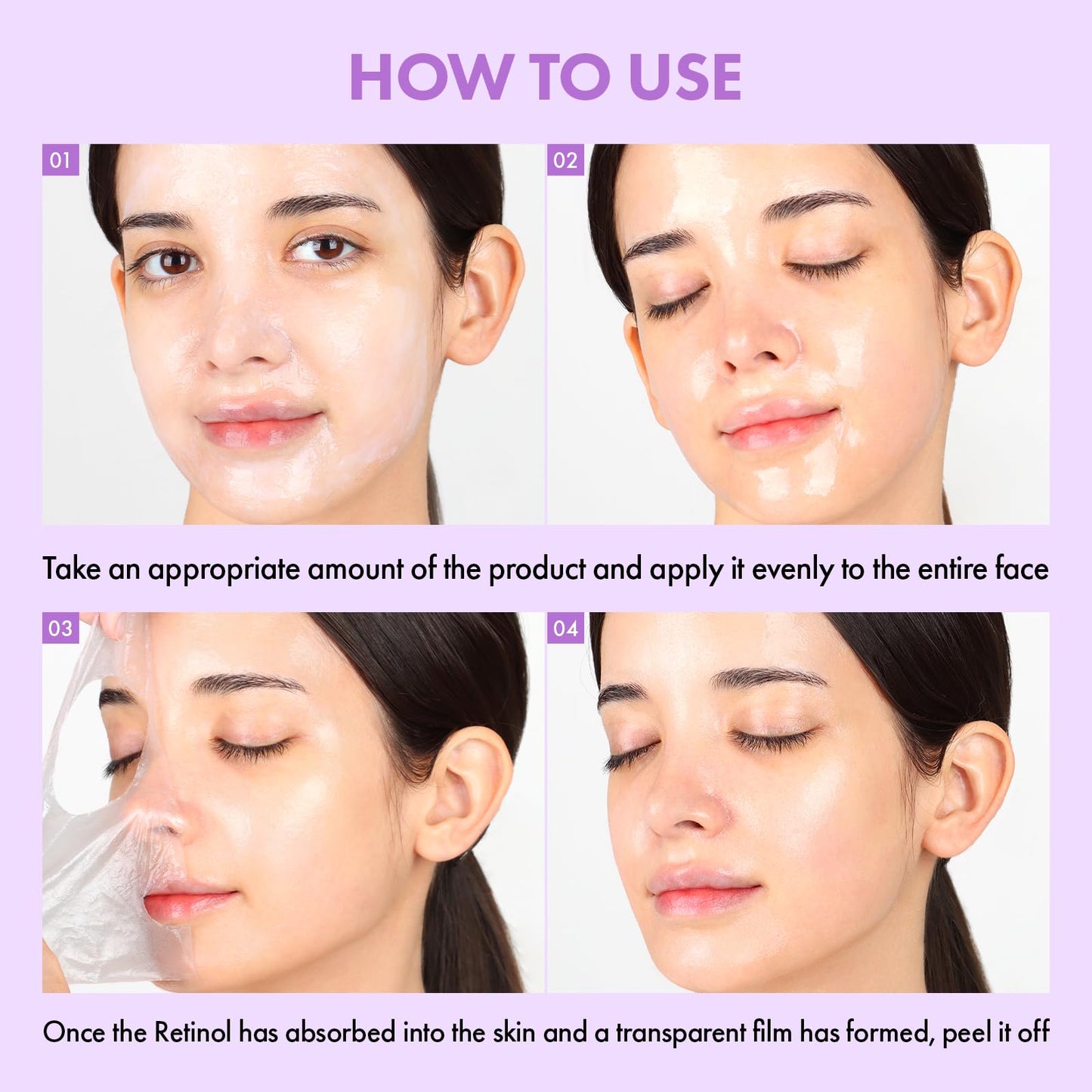 TOSOWOONG Real Bakuchiol Retinol Fit, 5-Retinol Complex, Anti-Aging Peel Off Facial Mask, GHK-Cu Peptide for Fine Lines & Wrinkles, Hyaluronic Acid Glass Skin, Korean Skincare, 50ml / 1.69 fl. oz.