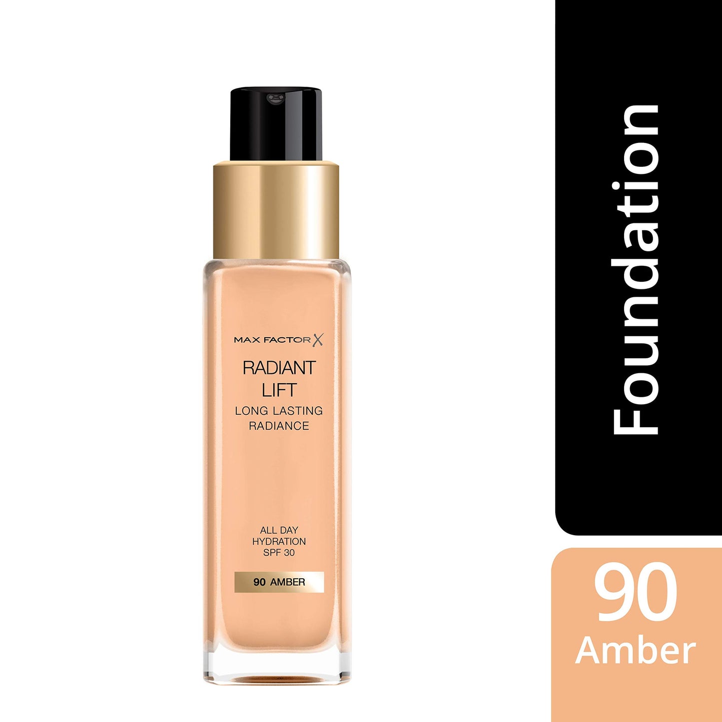 Max Factor Radiant Lift Long Lasting Radiance Foundation Spf 30#90 Amber, 1 Ounce