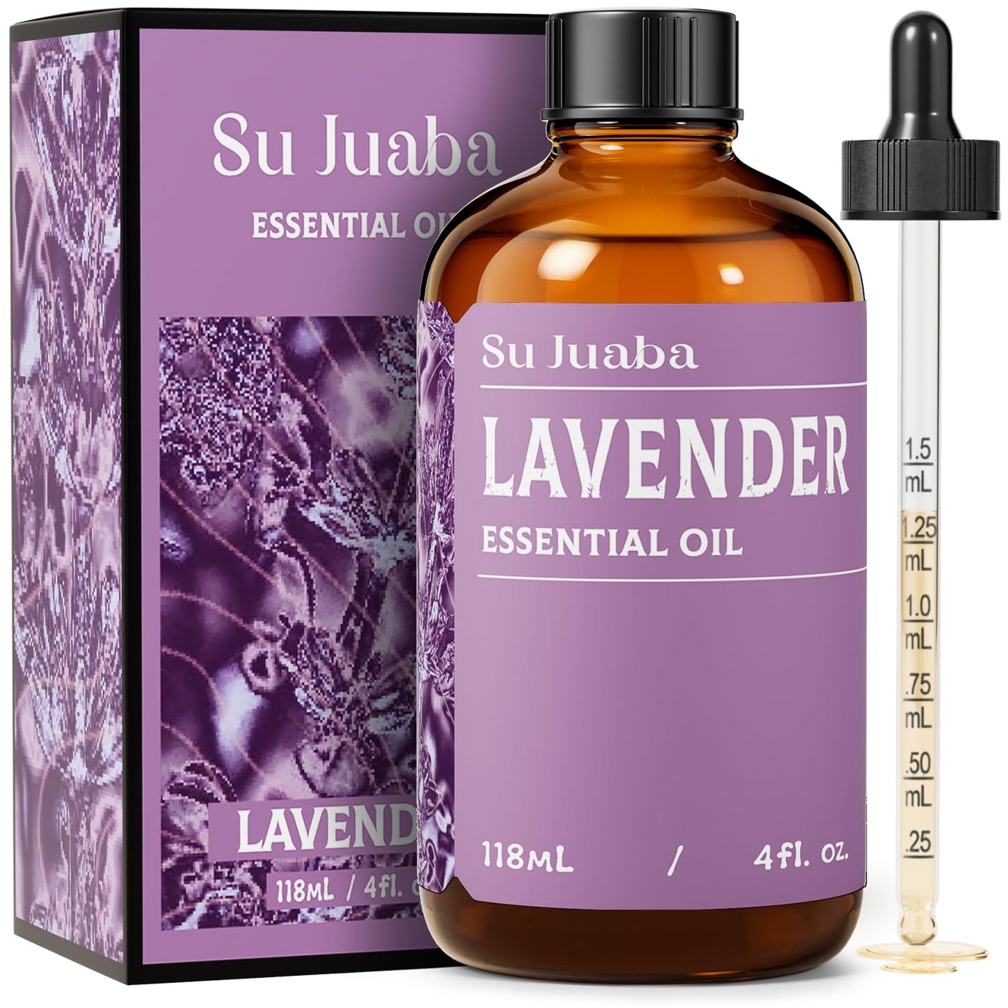 SU JUABA Lavender Essential Oil for Aromatherapy, Sleep & Relaxation