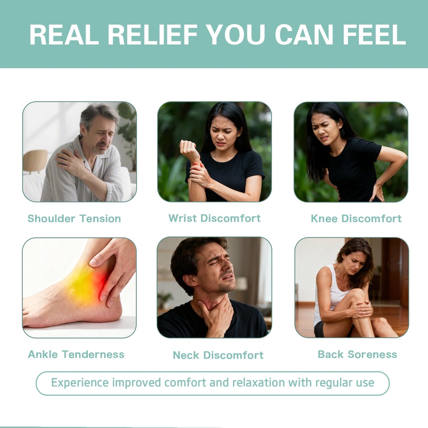 HANGWON Total Relief Magnesium Soothing Cream Advanced nerve Comfort with Arnica, Menthol, MSM,Fast-Absorbing for Relief Joint, Feet, Hands, Legs, Muscles, and Waist, Natural Ingredient -4floz/114g