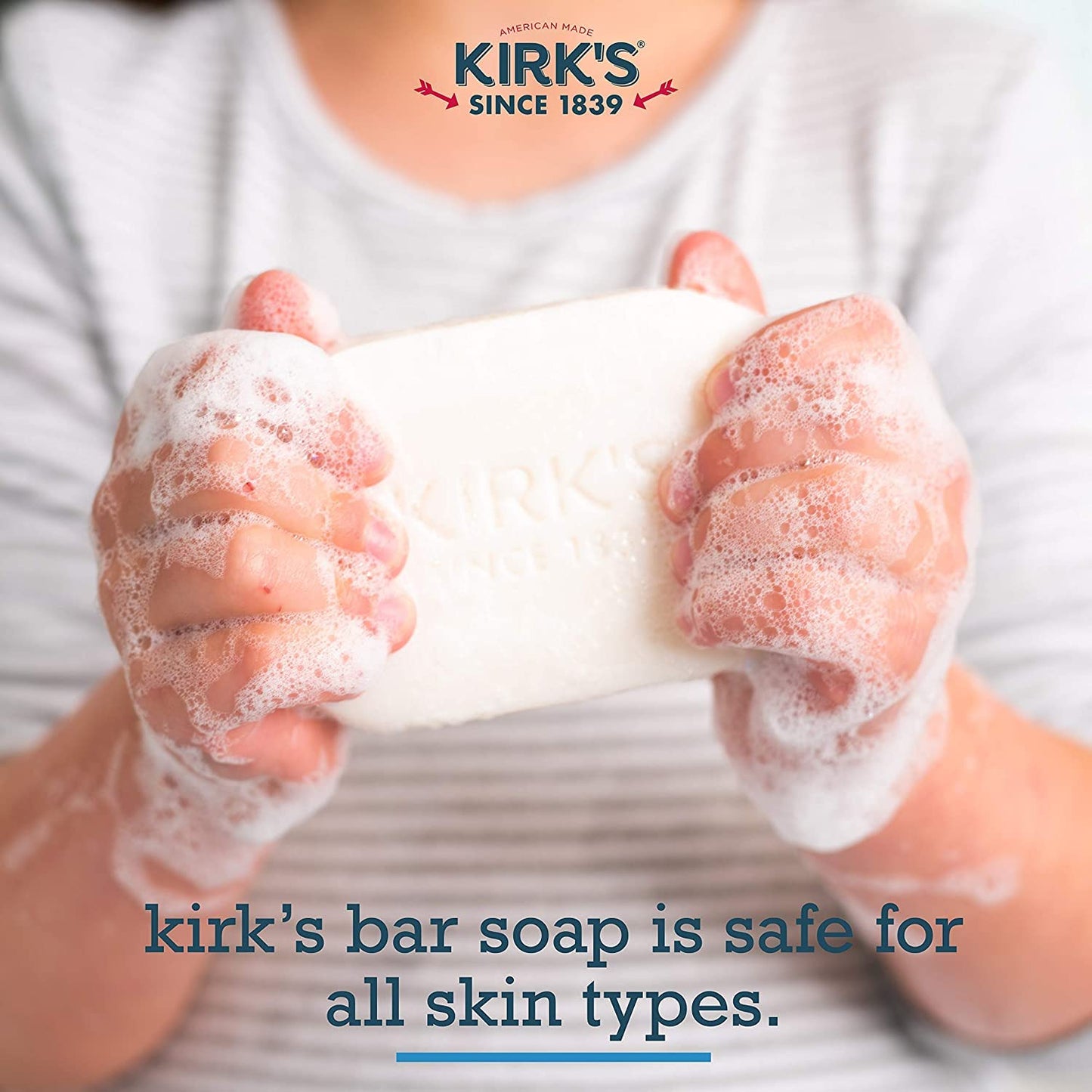 Kirks Natural Original Castile Soap, 4 Ounce - 12 per case.