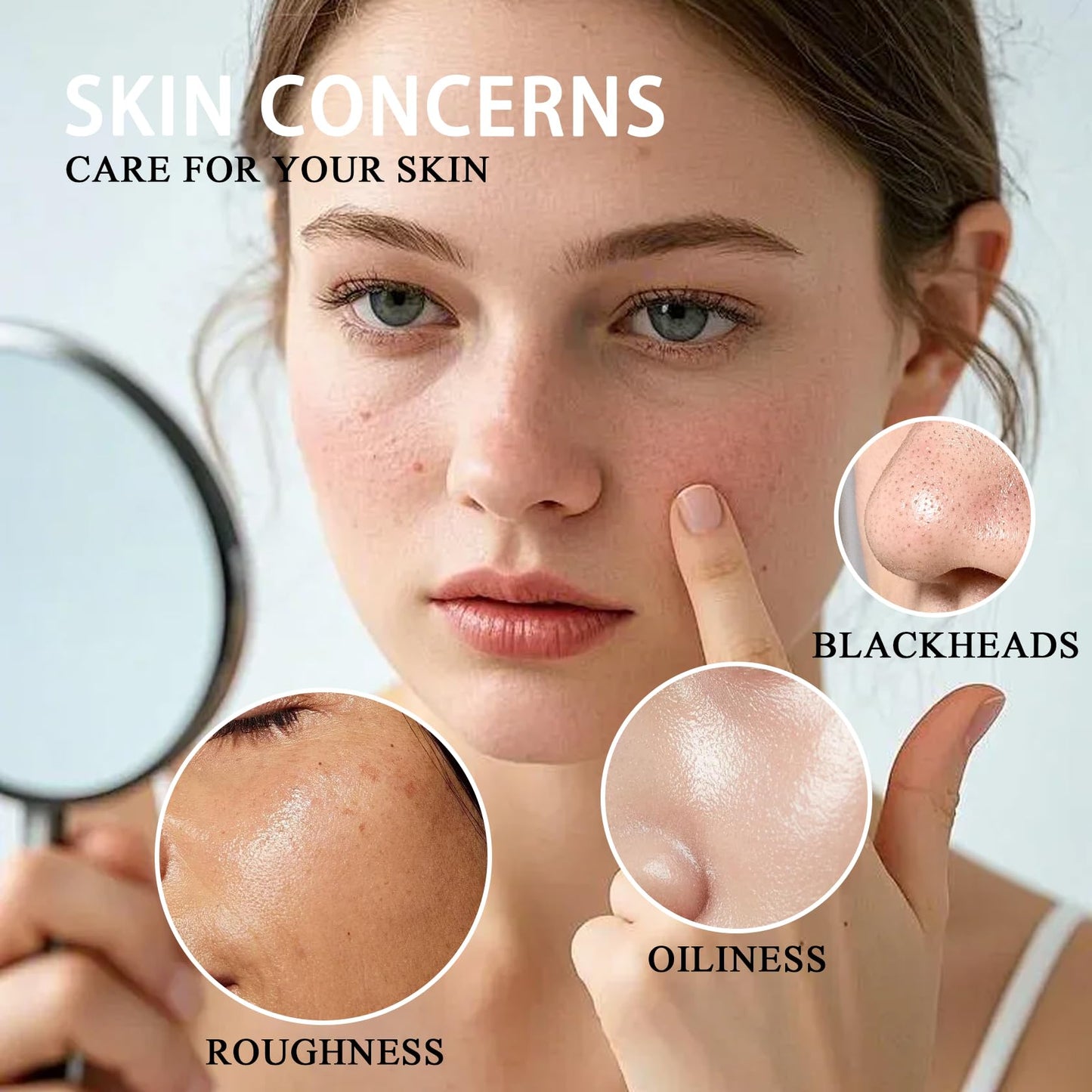 30 Pcs Clay Mask Set-Vitamin C Clay Mask,Dead Sea Mud Mask,Cucumber Clay Face Mask for Oily Skin,Blackheads & Pore Concerns,Deep Cleansing Pore Mask,Men & Women Face Peel Mask With Silicone Mask Brush