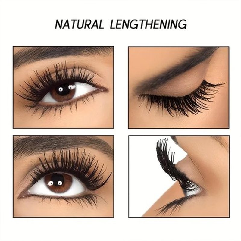 4D Silk Fiber Lash Mascara，Waterproof Smudge-proof Thickening Mascara,Extension Voluminous Fiber Mascara,Thickening Softer Fuller Lashes,Long-Lasting No Flaking,All Day Exquisitely Full(4PCS)
