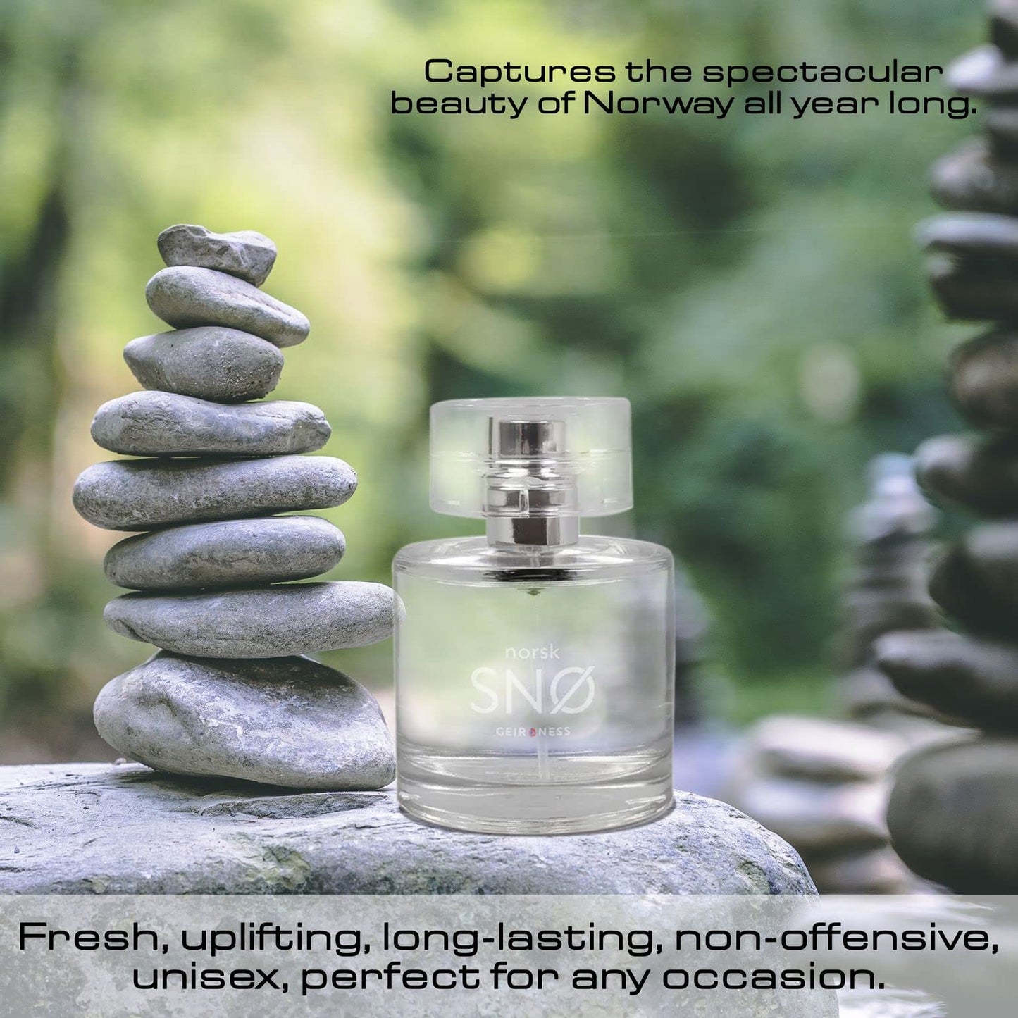 Geir Ness NORSK SNØ Eau de Parfum for Women, Fresh Herbal Scent, 100 ml
