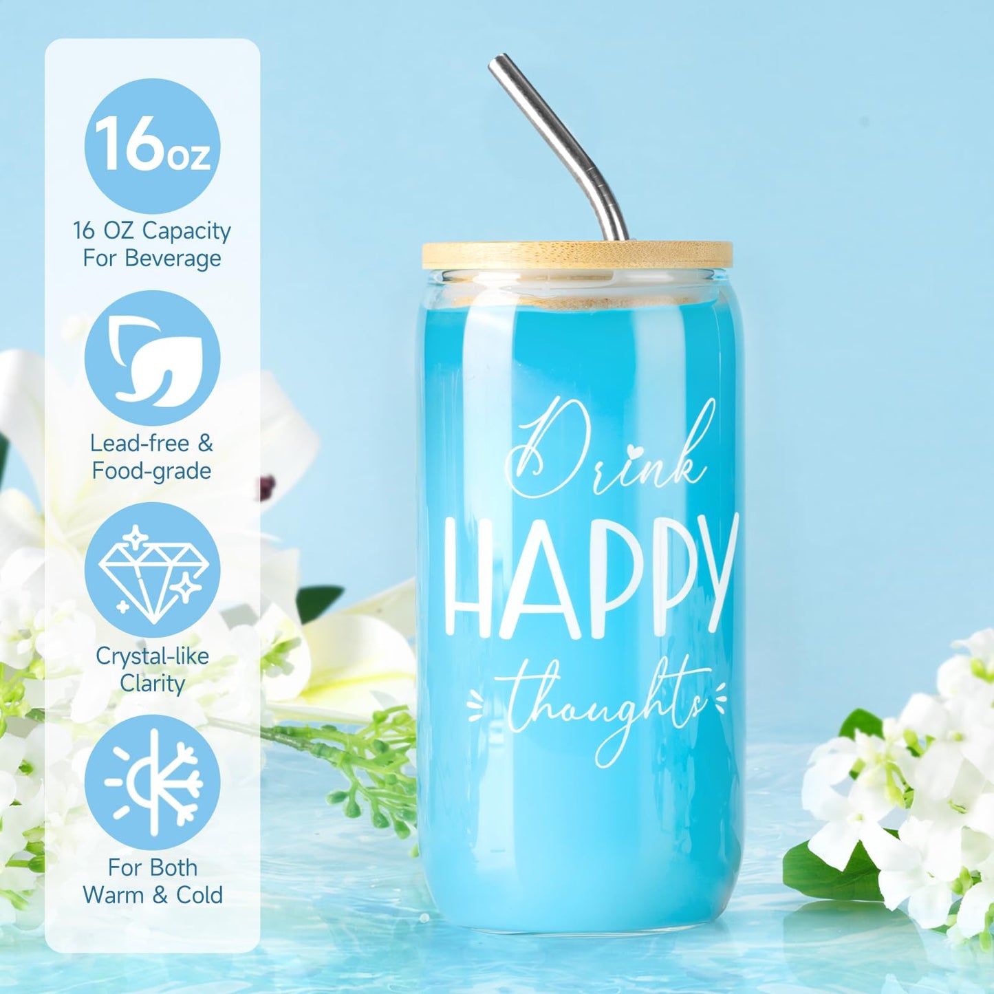Birthday Gifts for Women, Relaxing Spa Gift Baskets for Women, Ocean Scented Self Care Gifts, Mothers Day Bath and Body Inspirational Gift Set for Mom Her Wife Best Friends Sister Girlfriend Coworker