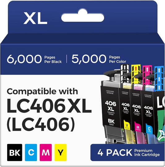iNKPAD Ink Cartridges - High-Quality 5-Pack (2 Black, 1 Cyan, 1 Magenta, 1 Yellow)