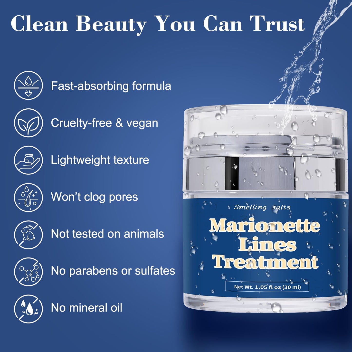 Line Blurring Wrinkle Filler | Marionette Lines Treatment City – Fill Beauty for Marionette, Smile & Fine Lines, Plumps, Hydrates, Firms Skin, Non-Invasive, Lightweight, 1.05 Fl Oz