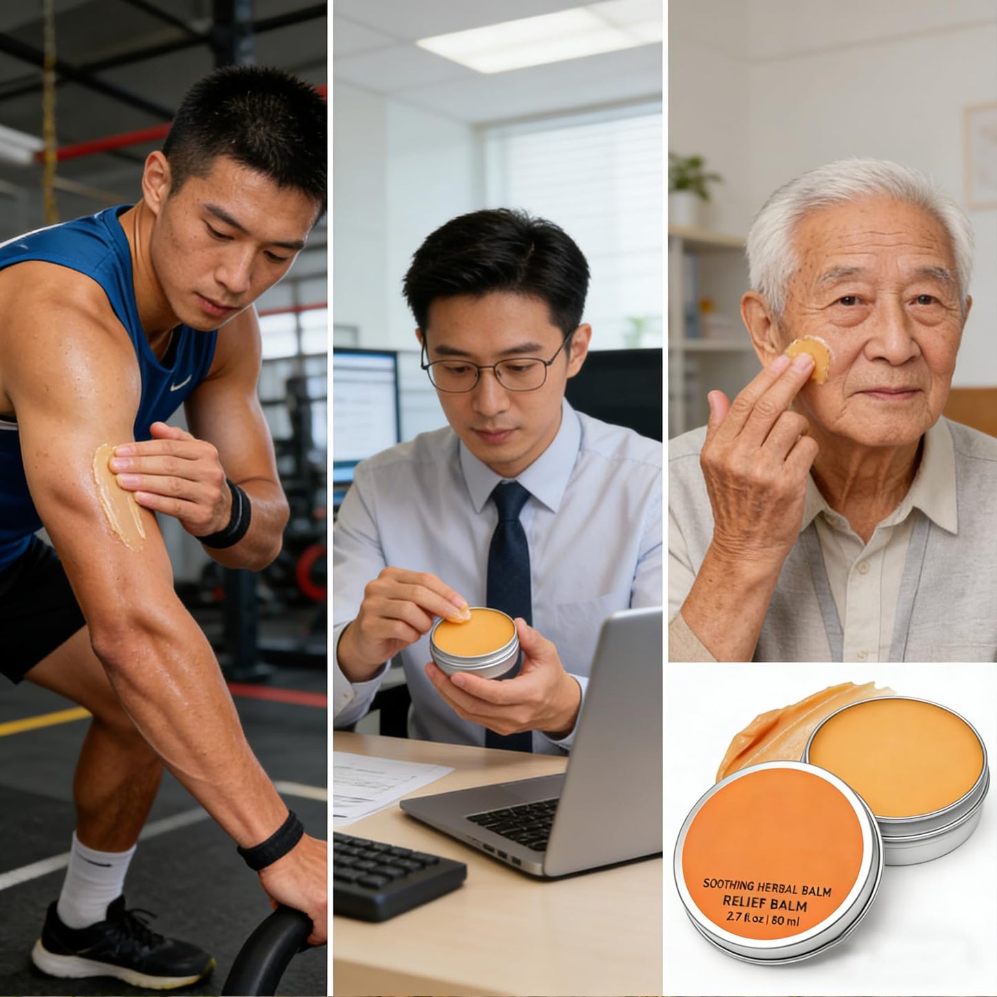 Soothing Herbal Balm for Muscle & Joint Comfort Fast-Absorbing, Non-Greasy Massage Cream for Neck, Shoulders, Hands, Feet & Back
