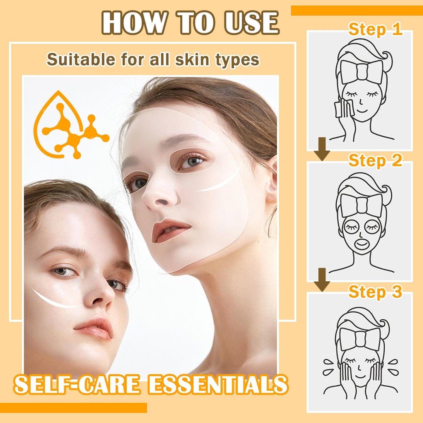 Fusang 20 Pcs Facial Sheet Mask,Hydrating Face Masks Skincare Gift Set,Moisturizing Soothing Facial Masks,Easy to Use & Nourishing Face Mask Skin Care Set