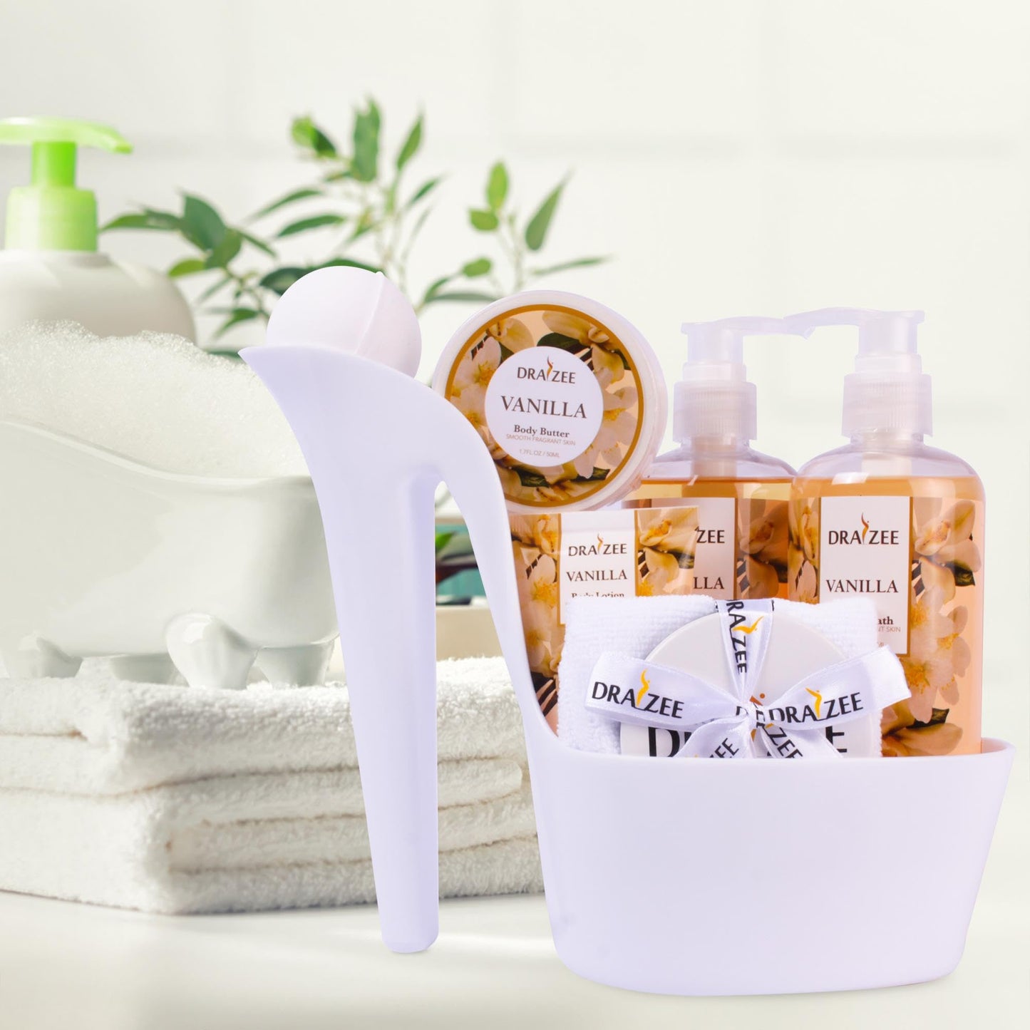 Draizee Heel Shoe Gift Basket for Women, 8 Pc Vanilla Scented Set