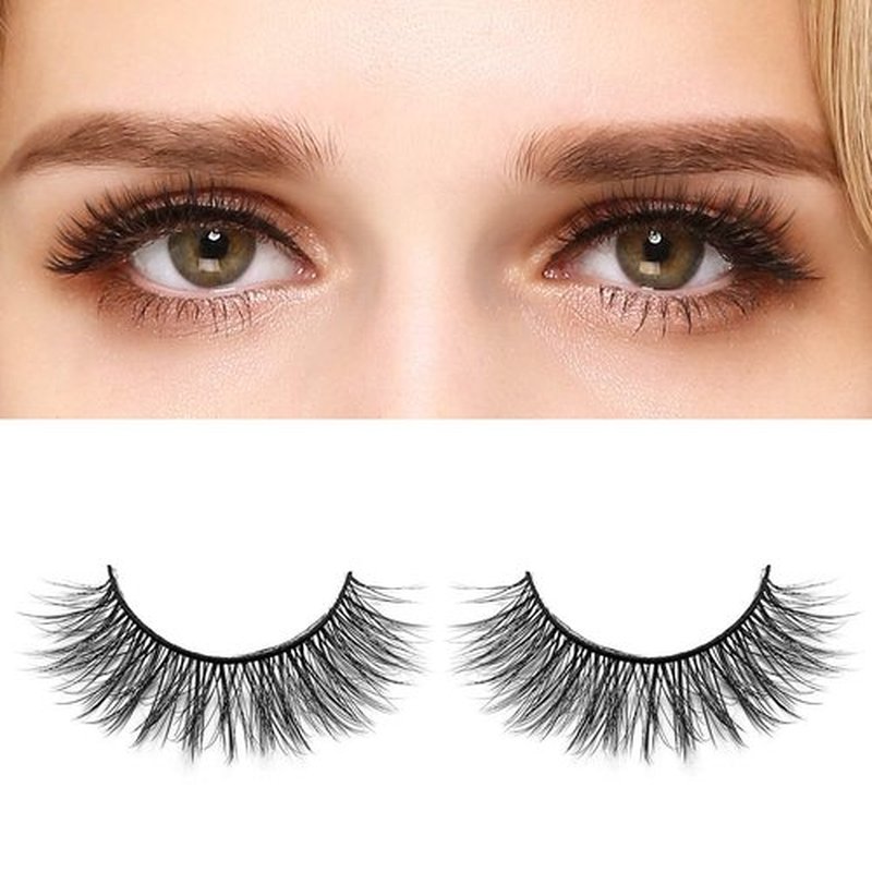 DYSILK Mink Lashes Fluffy Eyelashes - Strip Lashes False Lashes 8 Pairs 6D Lashes Faux Mink Eyelashes Fluffy Natural Look False Eyelashes Long Lashes Pack Mink Lashes Soft Reusable Eye Lashes