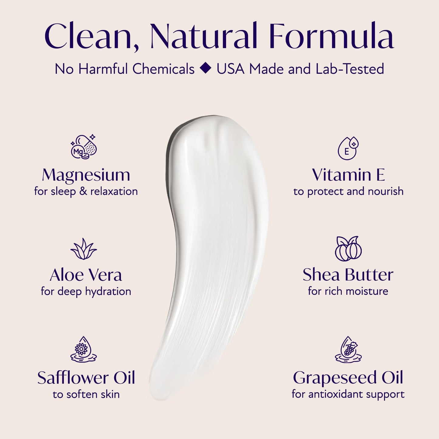 Solinia Magnesium Sleep Cream, USA-Made Topical Magnesium Lotion for Sleep