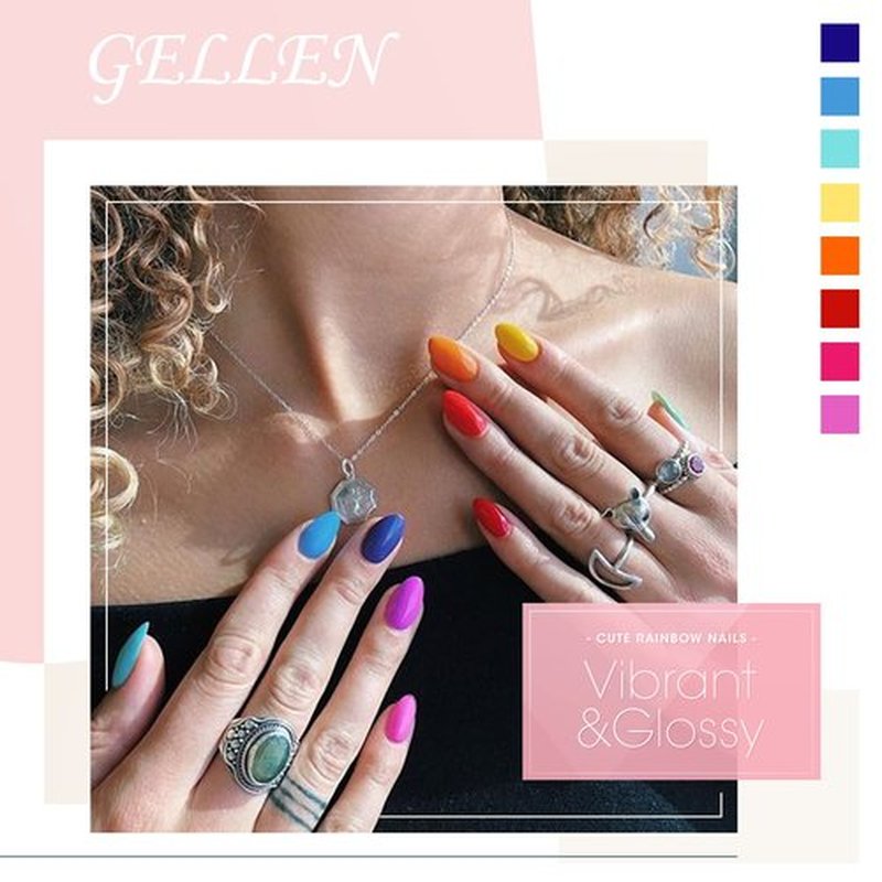 Gellen Gel Nail Polish, 16 Colors Gel Nail Polish Set, U V Gel Polish Set with Gel Top and Base Coat, All Season Gel Nail Polish Kit for Gift