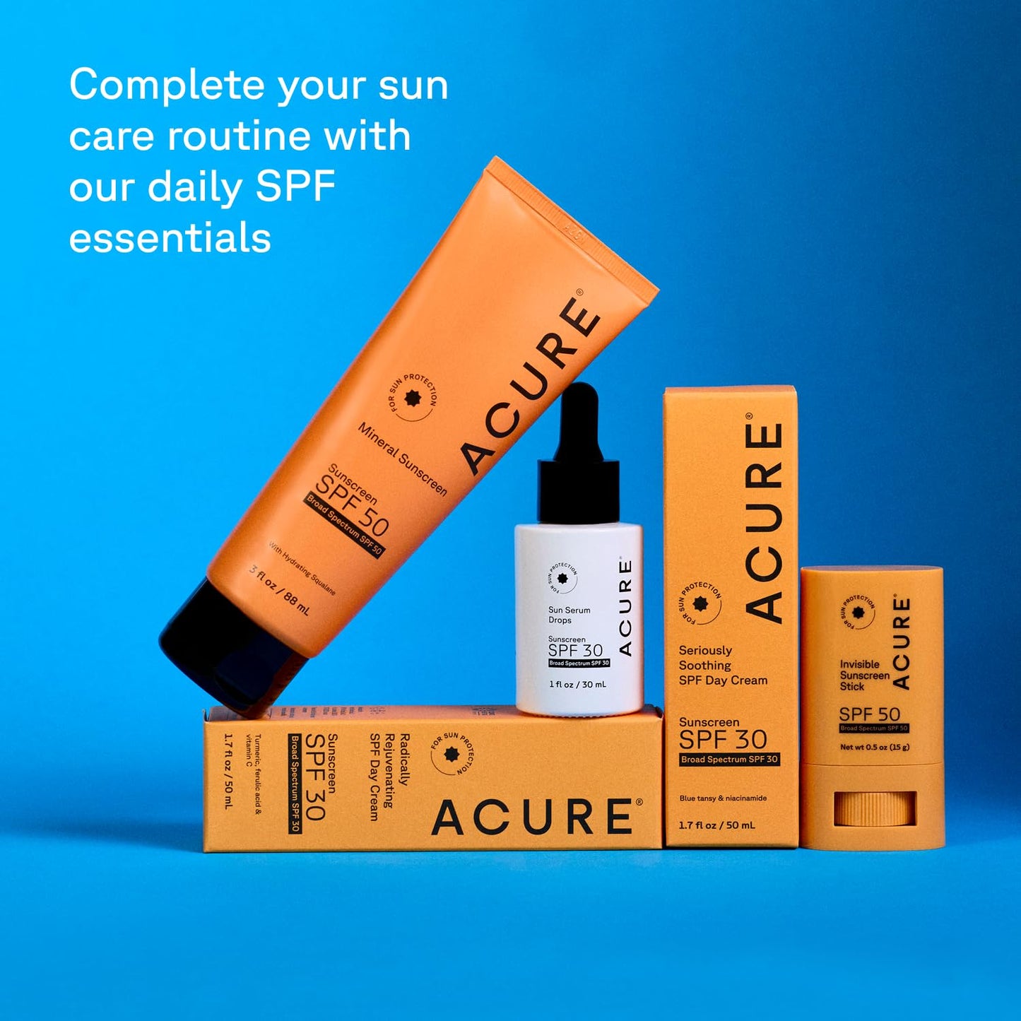 Acure Seriously Soothing SPF 30 Day Cream - Face Moisturizer with SPF 30, Anti Aging Zinc Oxide Sunscreen, Reef-Safe Hydrating Face Cream, Daily Facial Care for Women & Men - 1.7 fl oz (2 Pack)