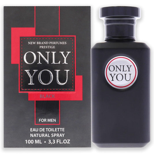 New Brand Perfumes Only You Black EDT Spray Men 3.3 oz,OYOU1M