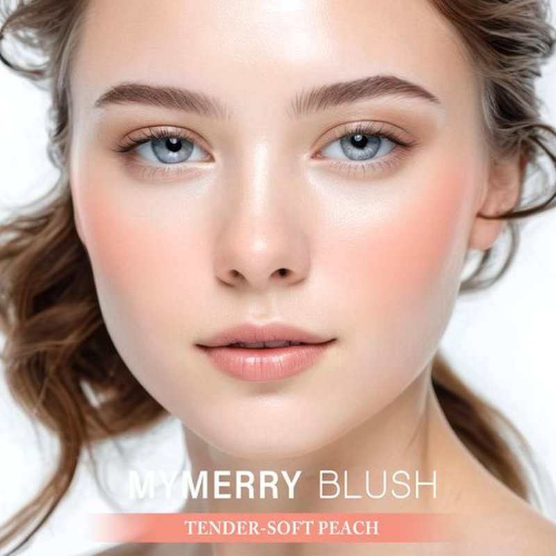Blush Stick For Cheeks Lips Eyes W/Leather Keychain,Cream Blush Stick,Monochromatic Multi Stick,Pocket Portable For Travel,Dewy Finish,Buildable & Blendable Color | 01# Tender-Soft Peach,0.2 Fl.Oz