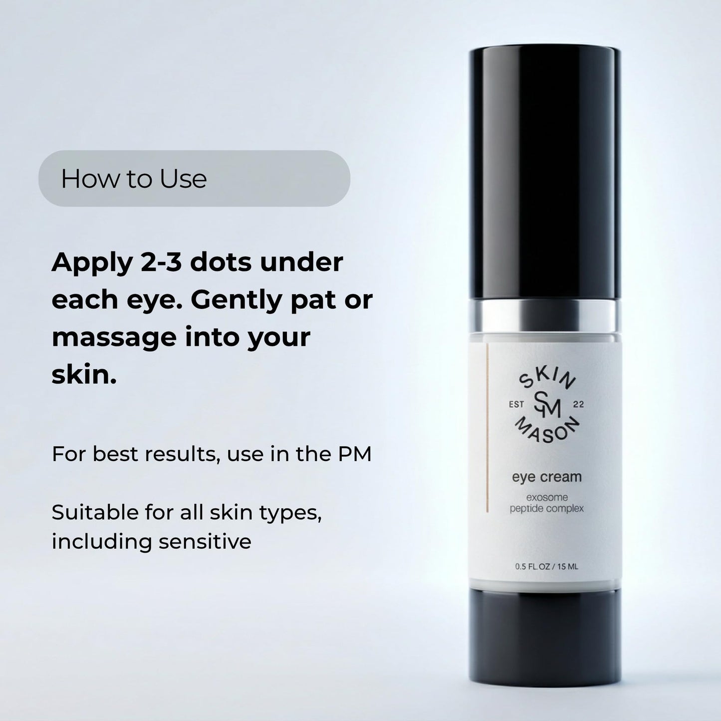 SkinMason Retinol Peptide Eye Cream For Dark Circles, Anti-aging, Puffiness, Fine Lines, Under Eye Bags