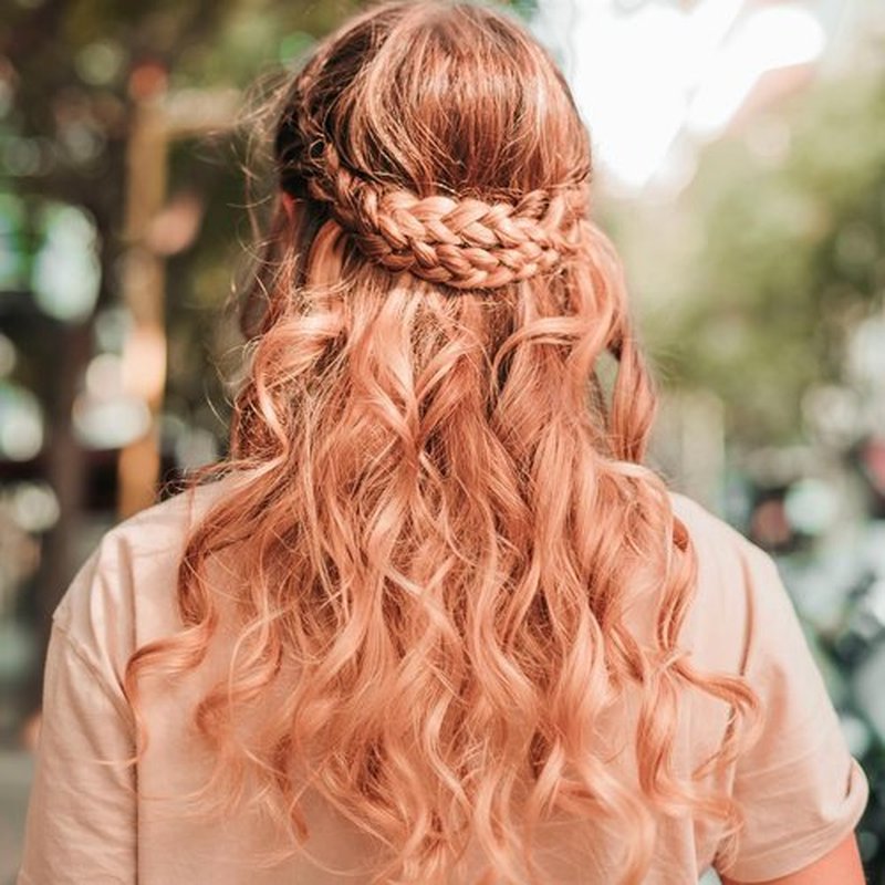 ARCTIC FOX Vegan and Cruelty-Free Semi-Permanent Hair Color Dye (8 Fl Oz, PEACH PROSECCO)