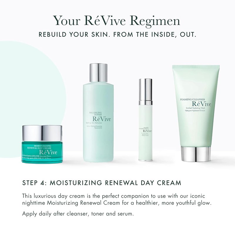 RéVive Renewal Face Moisturizer with SPF 30 | Hydrating Day Cream for UV Protection & Skin Firmness (1.7 oz)