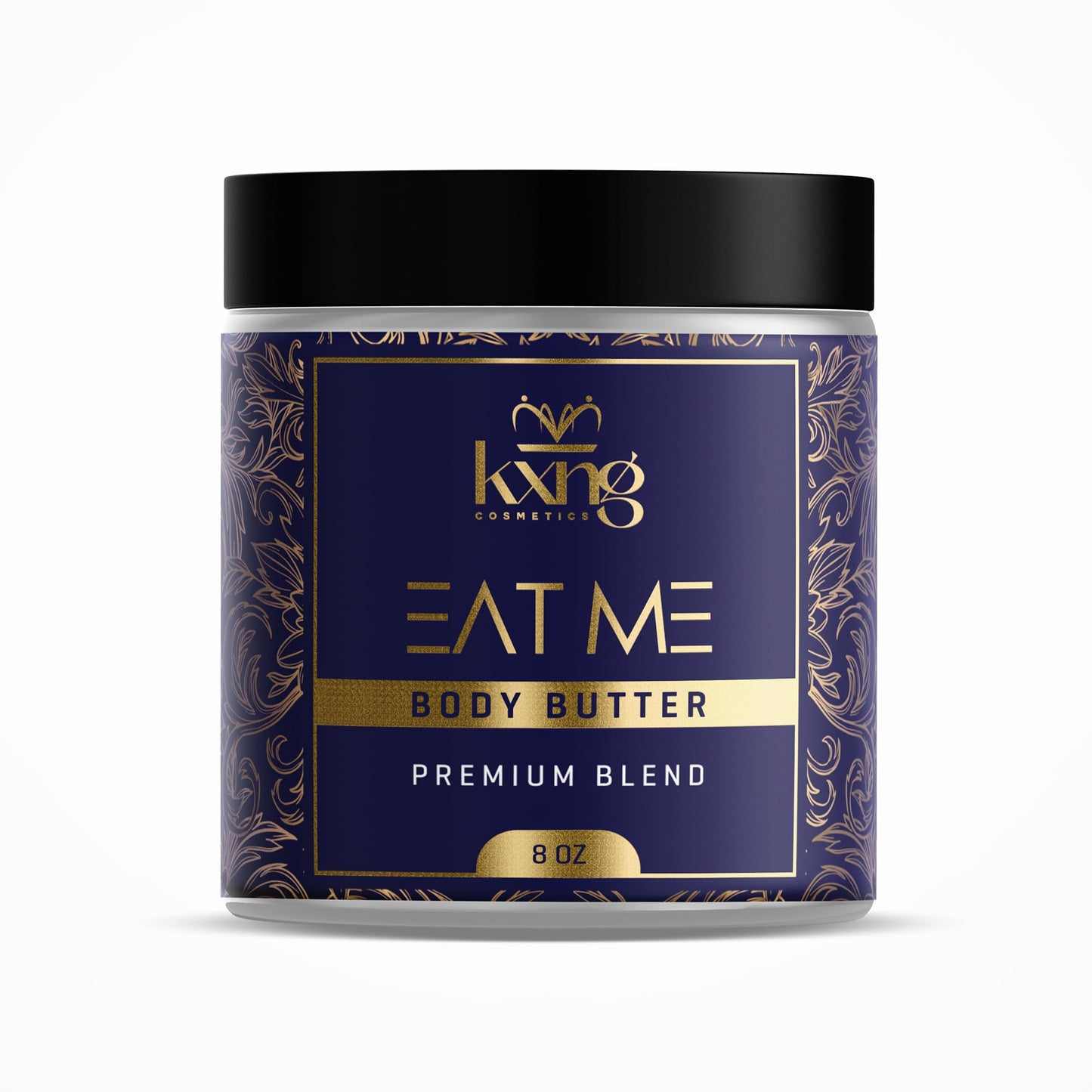 KXNG Cosmetics Organic Shea Body Butter Cream – 8oz | Whipped Body Butter for Men & Women with Shea, Cocoa, Mango & Coconut Oil | Deep Hydration for Dry Skin, Hands & Feet – Eat Me XL