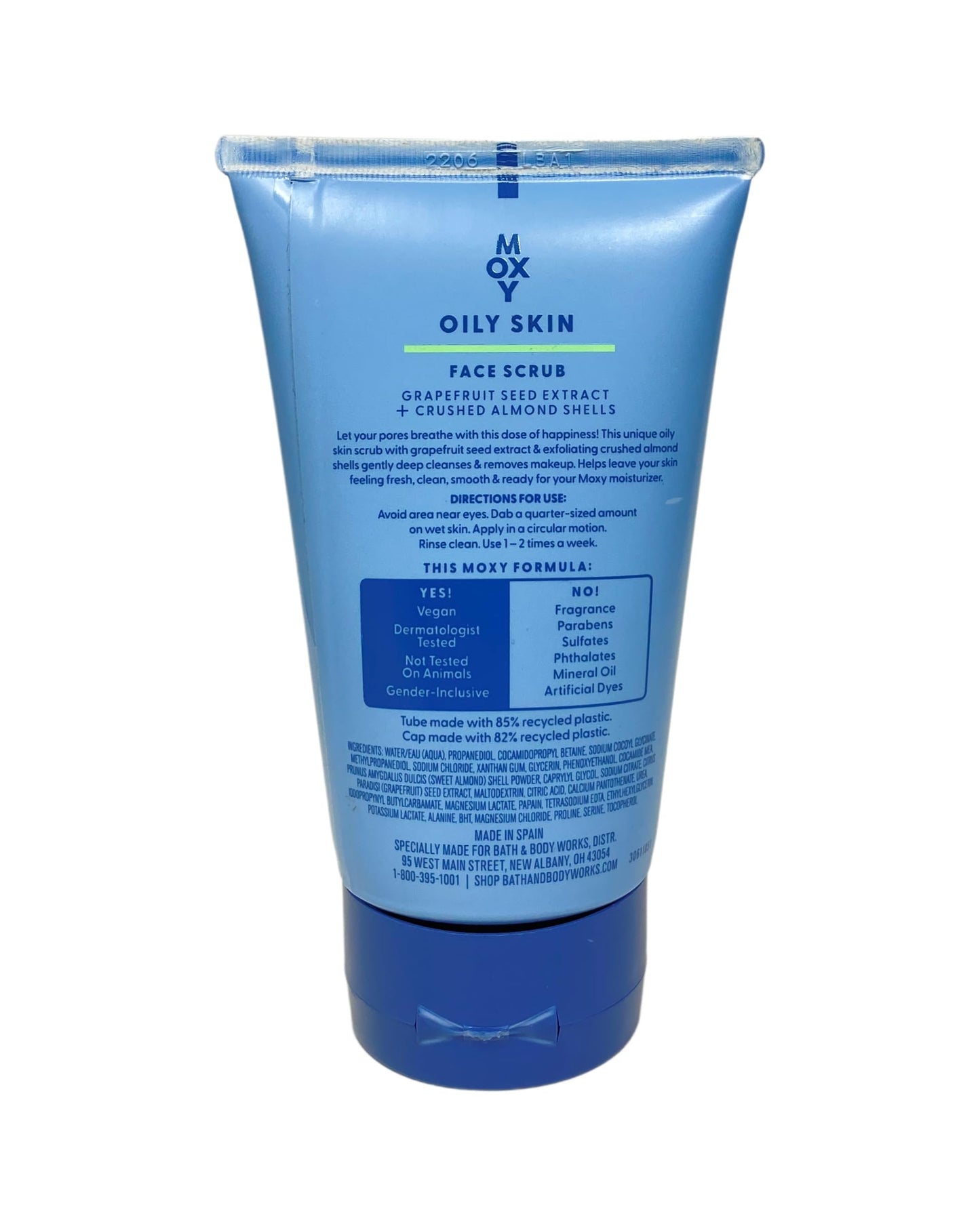 Bath & Body Works Moxi Oily Skin Foaming Face Cleanser, Face Scrub and Face Moisturizer with an Aloe Vera Sample Soap