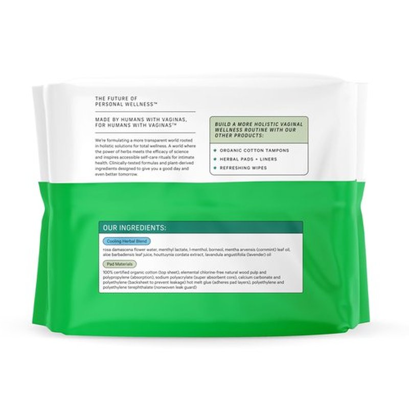 The Honey Pot Company - Herbal Panty Liners for Women - Heavy Liners w/Wings - Infused w/Essential Oils for Cooling Effect & Organic Cotton Cover - Feminine Care - FSA & HSA Eligible - 20ct