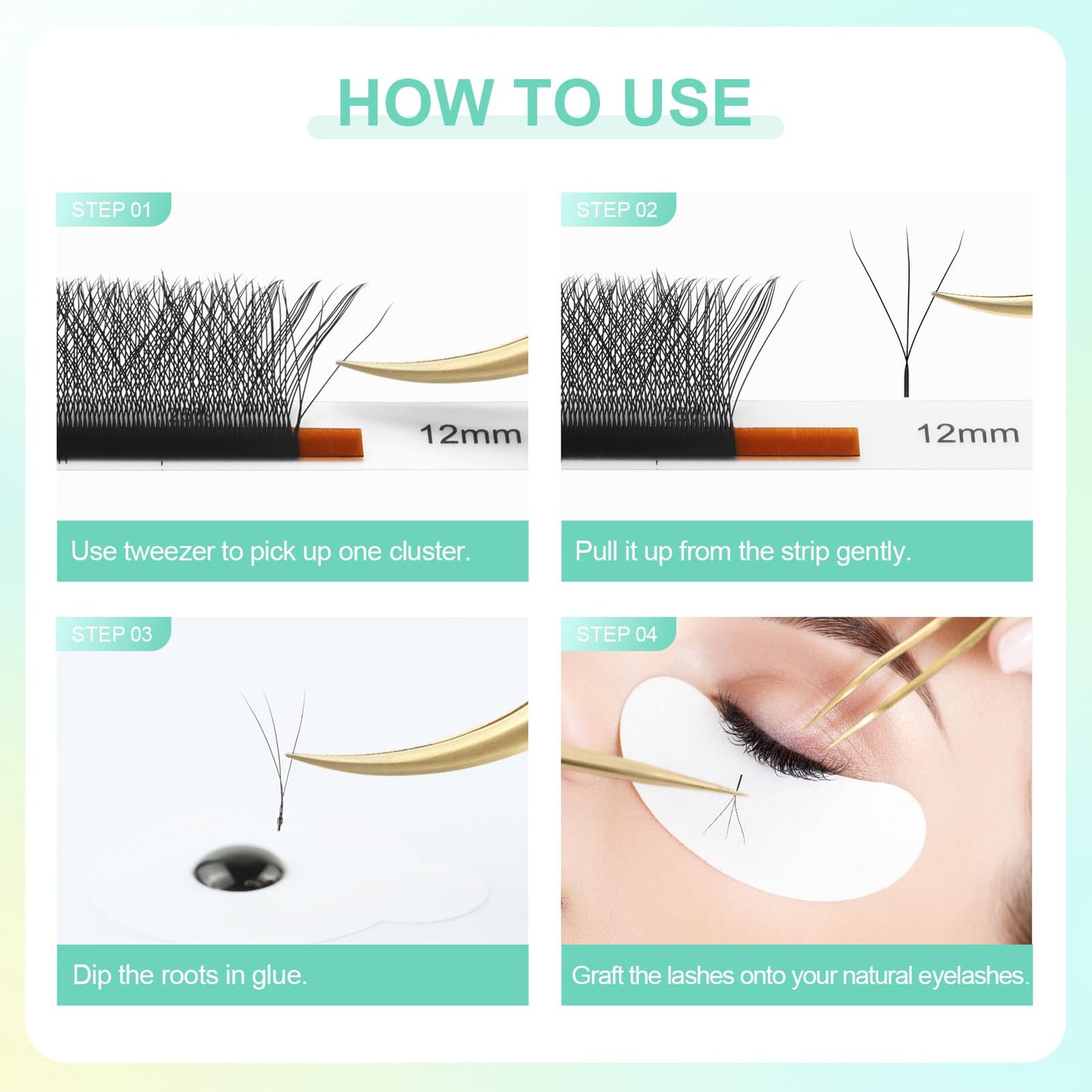 NAGARAKU W Eyelash Extensions High Capacity 54 Rows 3D Volume Premade Fan 0.07mm D Curl 7-15mm Mix Matte Black Easy Fanning yy Eye Lashes Handwoven W Shaped Wispy Cluster Professional Lash Supplies