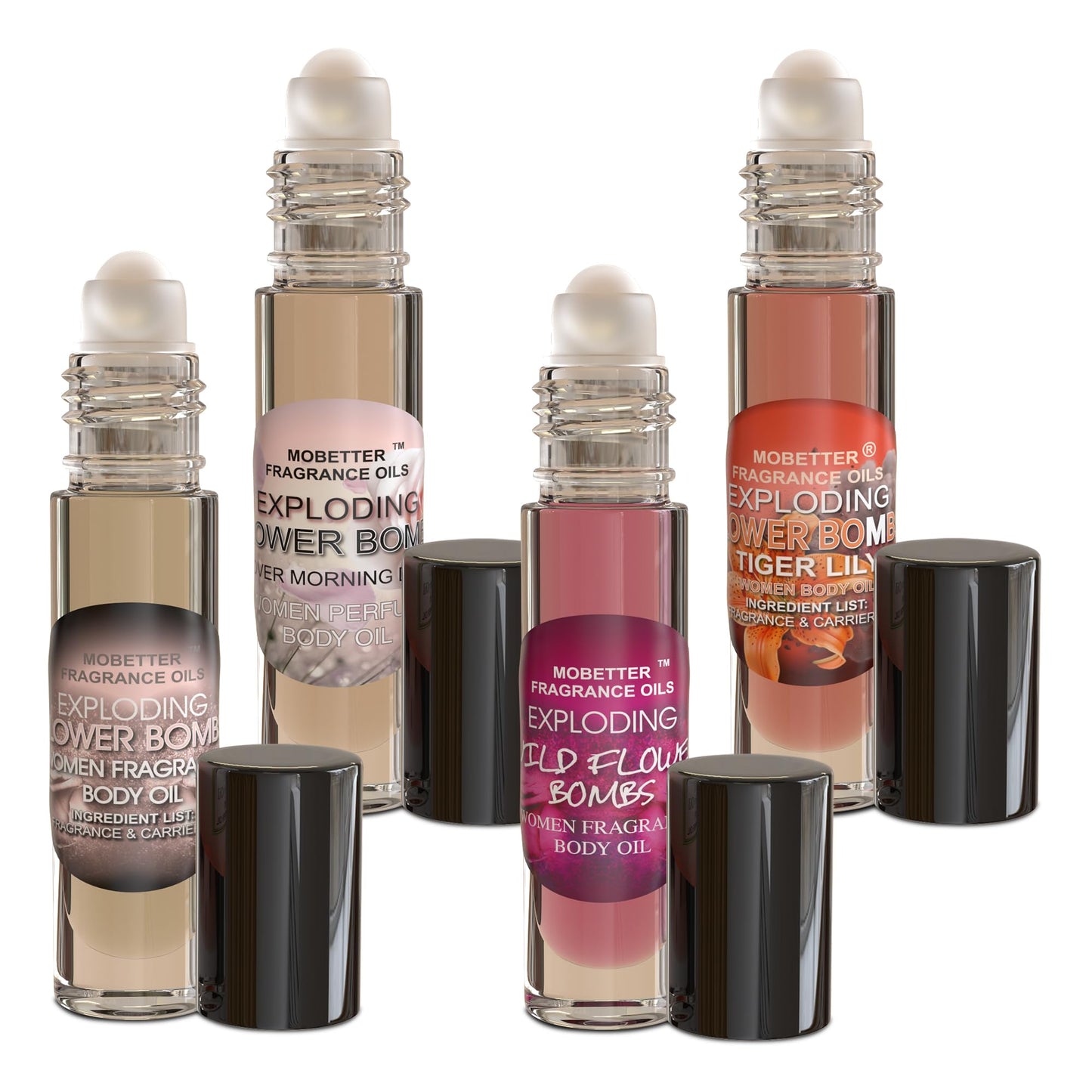 MOBETTER FRAGRANCE OILS Exploding Flower Bombs Set Women Perfume Body Oil