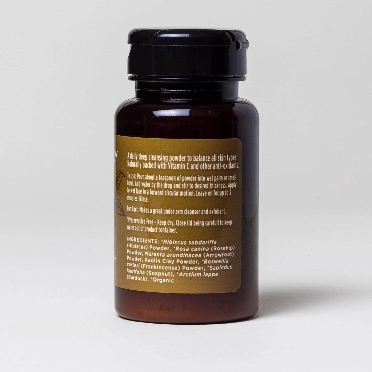 Ora's Amazing Herbal Squeaky Clean, Vegan Hibiscus Face Scrub Powder, Frankincense and Clay Facial Exfoliator