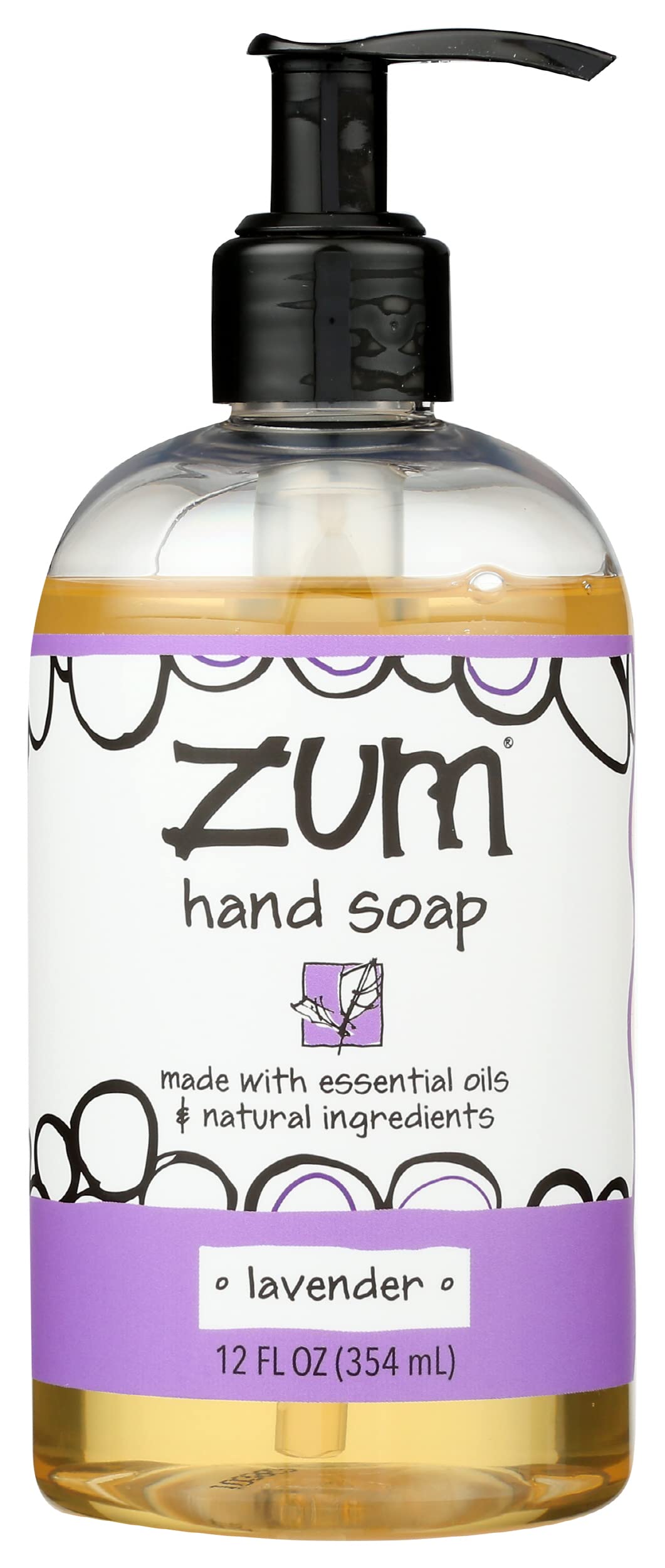 Indigo Wild Zum Liquid Hand Soap, Lavender, 12 Fl Oz