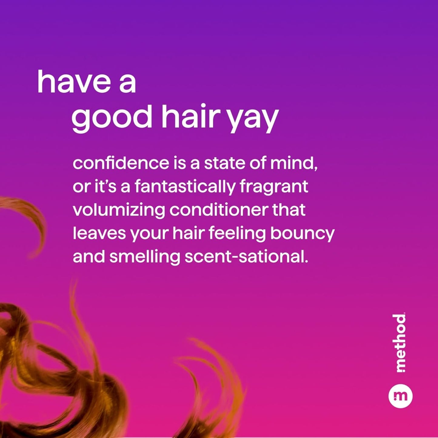 Method Volumizing Shampoo, Pure Peace with Rose, Peony, and Pink Sea Salt Scent Notes, Paraben and Sulfate Free, 14 oz (Pack of 3)