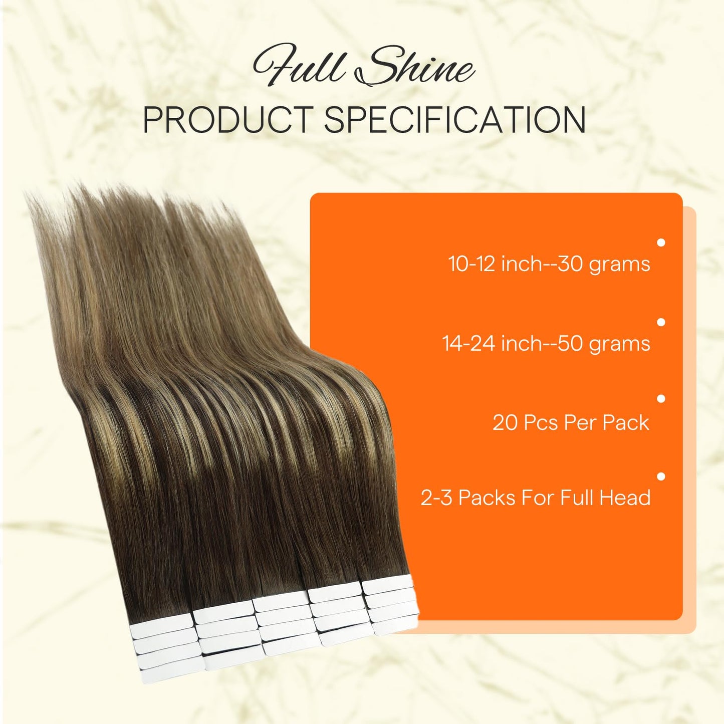 Full Shine Tape in Hair Extensions 30grams Human Hair Extensions Tape in Balayage Color 2 Fading to 8 Brown and 27 Blonde 12 Inch Double Sided Tape in Hair Extensions Short Remy Hair Extensions 20PCS