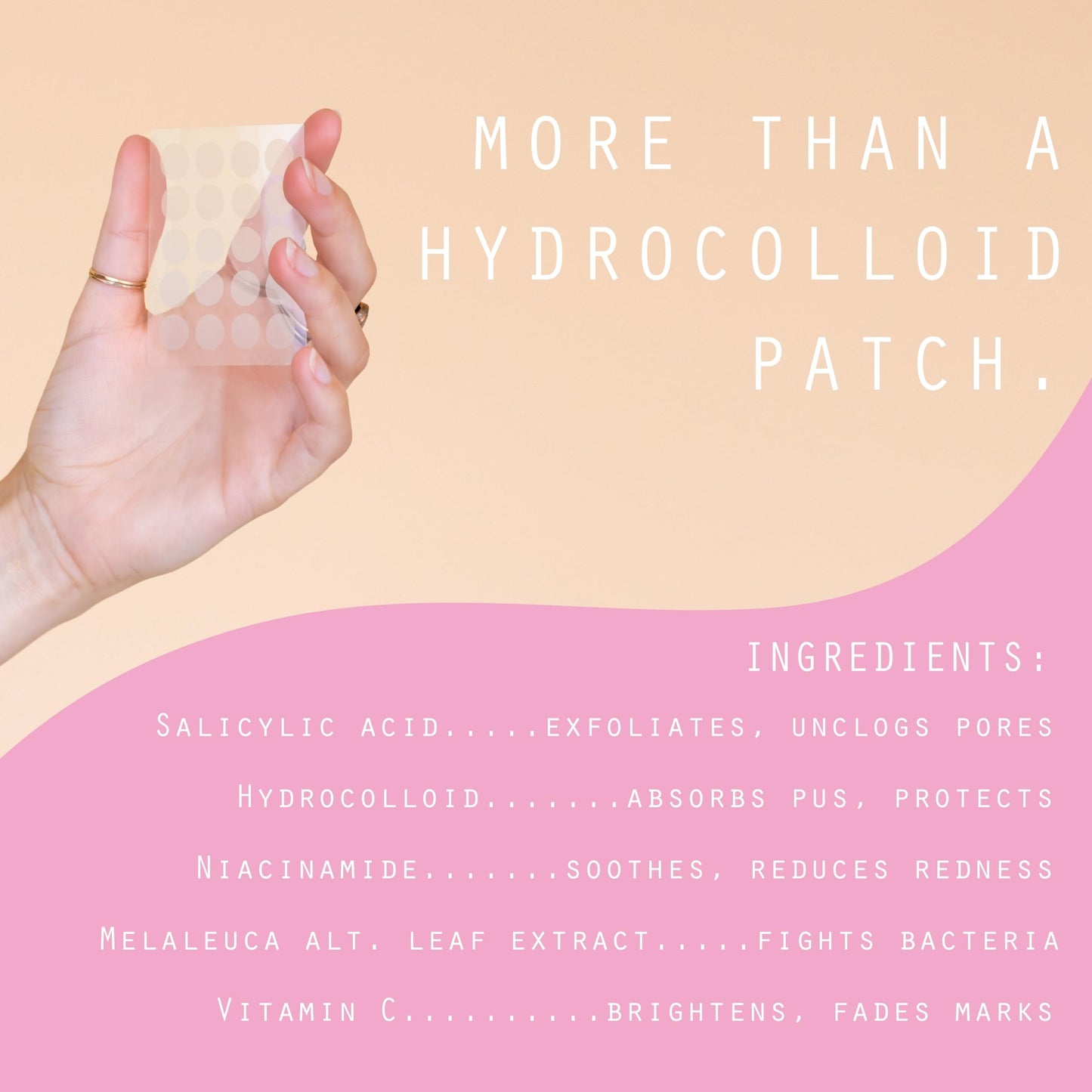 Pixie Hydrocolloid Pimple Patches for Face - Invisible Blemish Patches with Salicylic Acid, Vitamin C, Tea Tree Oil & Niacinamide - Ultra-Thin Cosmetic Spot Patches (10mm, 120 count)