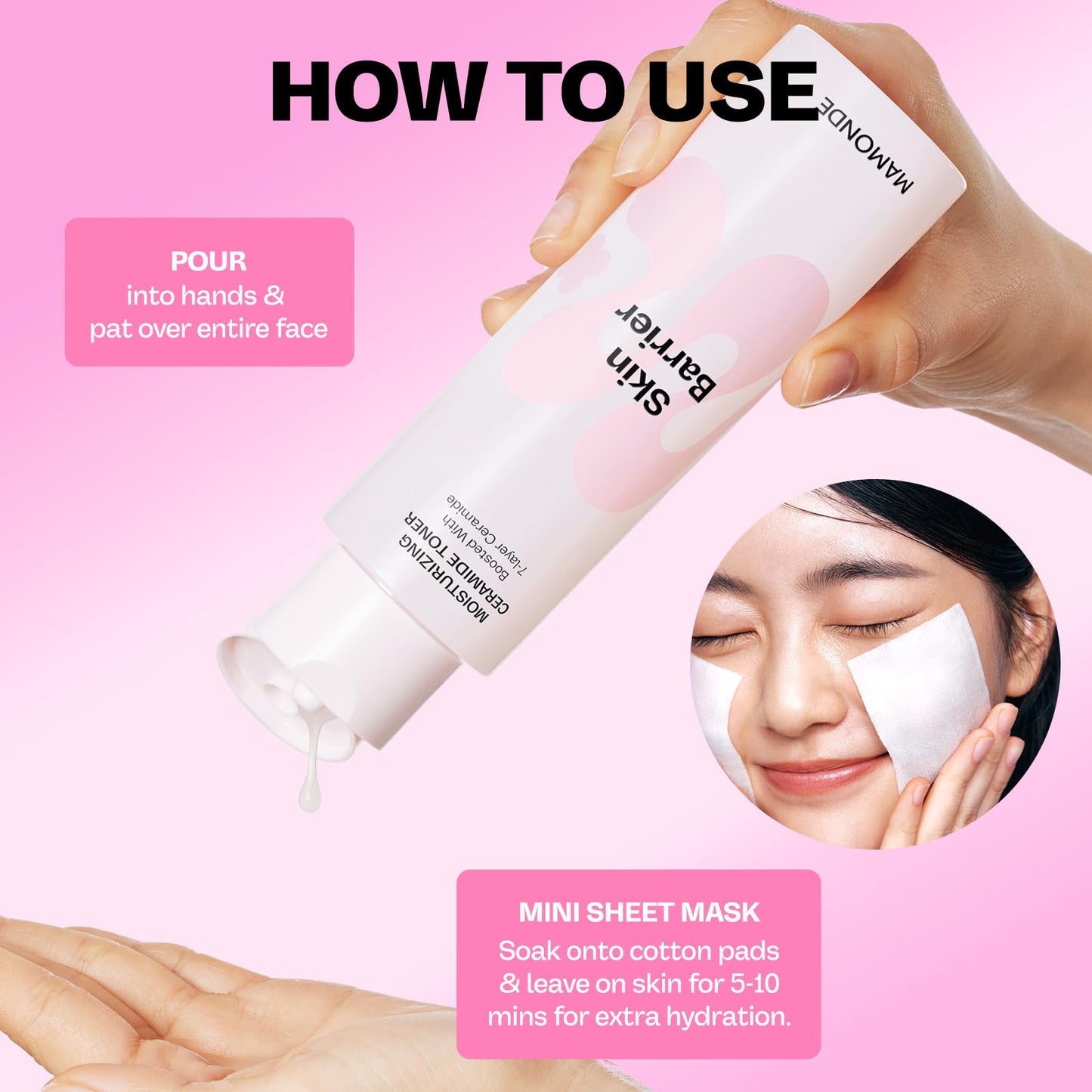 MAMONDE Moisture Barrier Hibiscus Biotics Ceramide Toner | Nourishing, Hypoallergenic Korean Skincare Toner with Ceramides for Skin Moisture Barrier | Best for Dry Skin