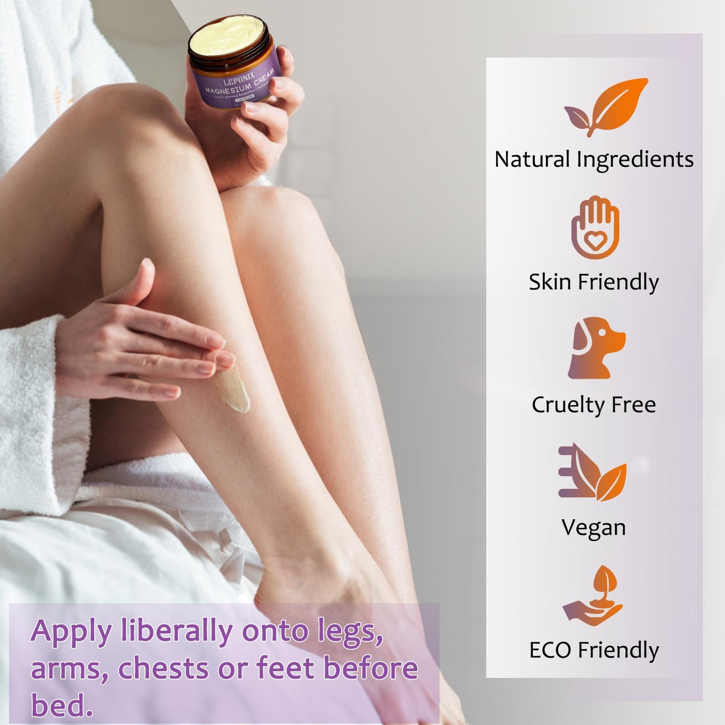 Magnesium Cream for Sleep & Muscle Recovery - Soothing Topical Magnesium Lotion for Leg Cramps, Joint Comfort, Pain Relief - Relaxing Magnesium Body Butter for Men Women Kids (120ml, Unscented)